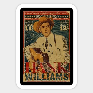 Vintage Poster Hank Williams Sticker